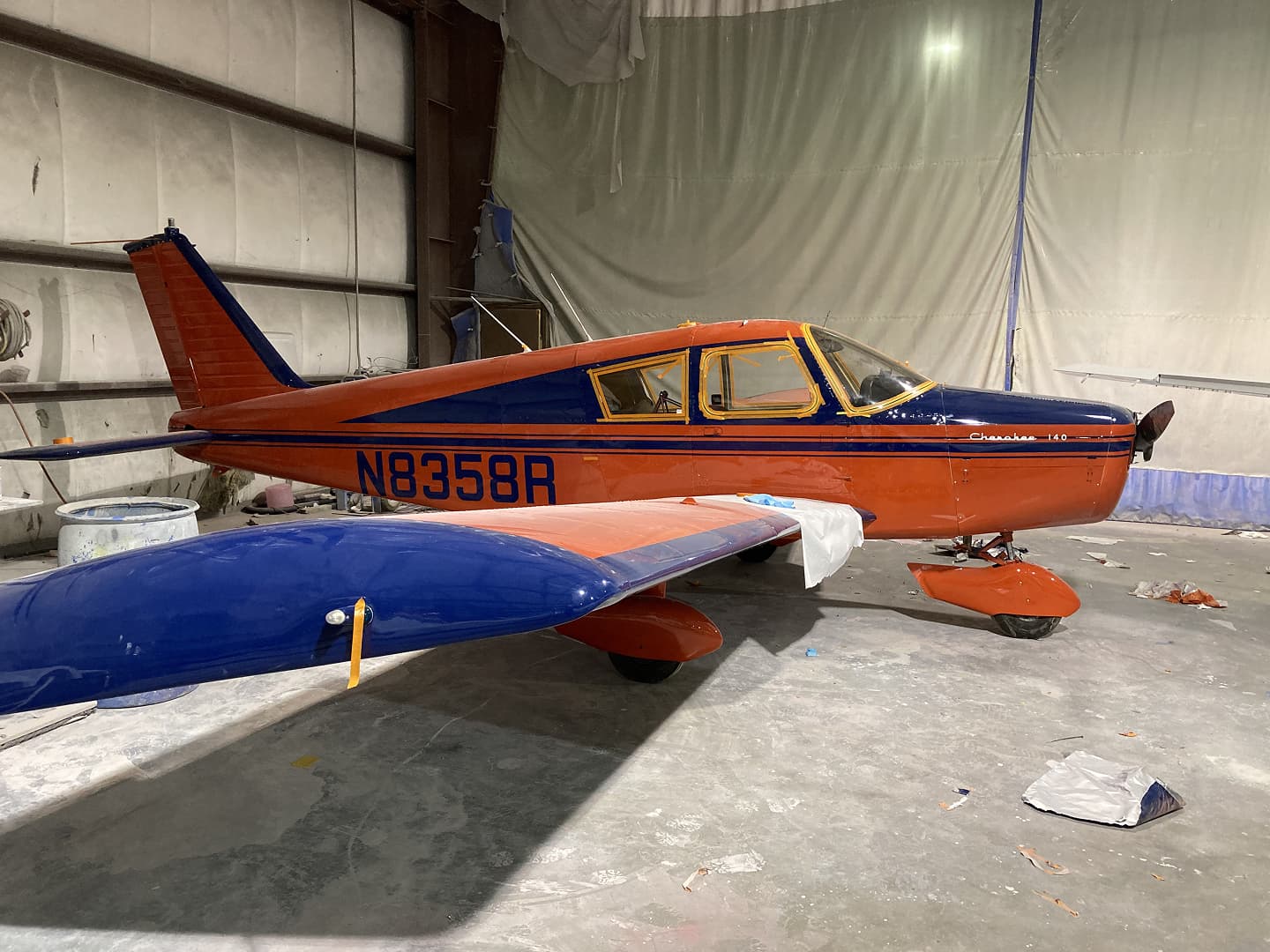 Restored vintage aircraft with historical markings