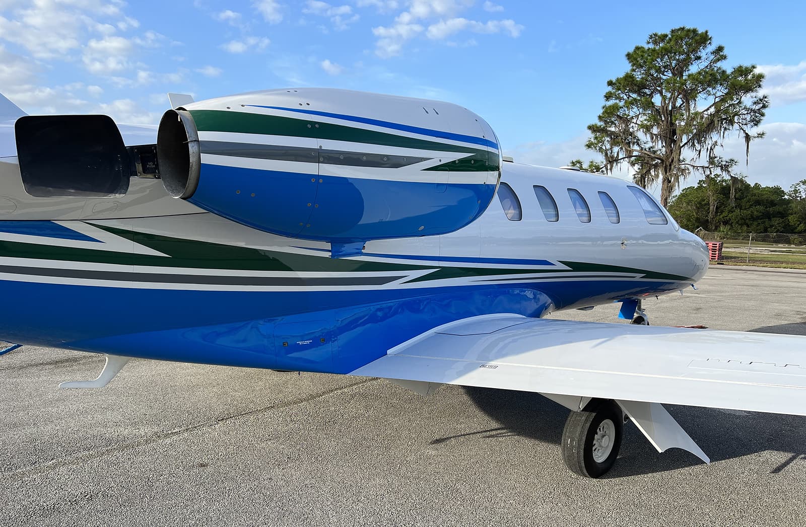 Ace Aircraft Refinishing's dedicated aircraft paint hangar in Bartow, Florida