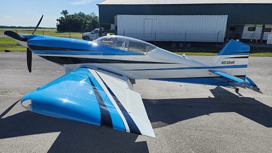 Business aircraft with custom paint job