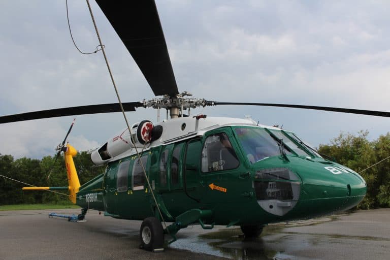 Custom helicopter livery painted by Ace Aircraft Refinishing